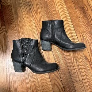 Black Studded Ankle Booties